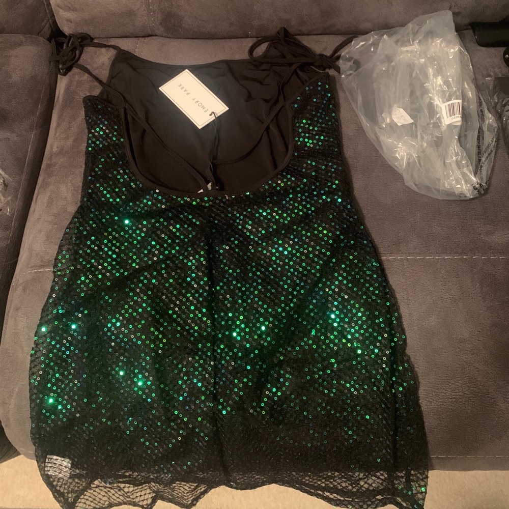 Metallic sequin cami minidress size medium $40 OBO